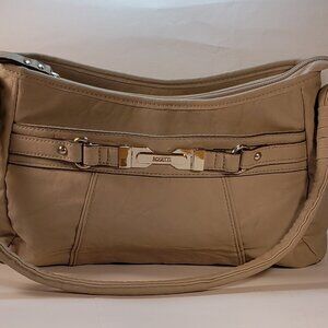 Rosetti Taupe/Silver Shoulder Bag